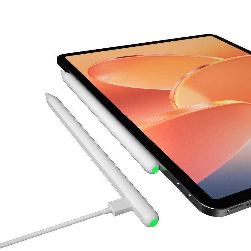 C28 Dual-Mode Charging Stylus Pen for iPad with Bluetooth Shortcuts & Battery Widget Display